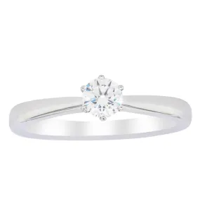 18ct White Gold .30ct Diamond Nova Ring