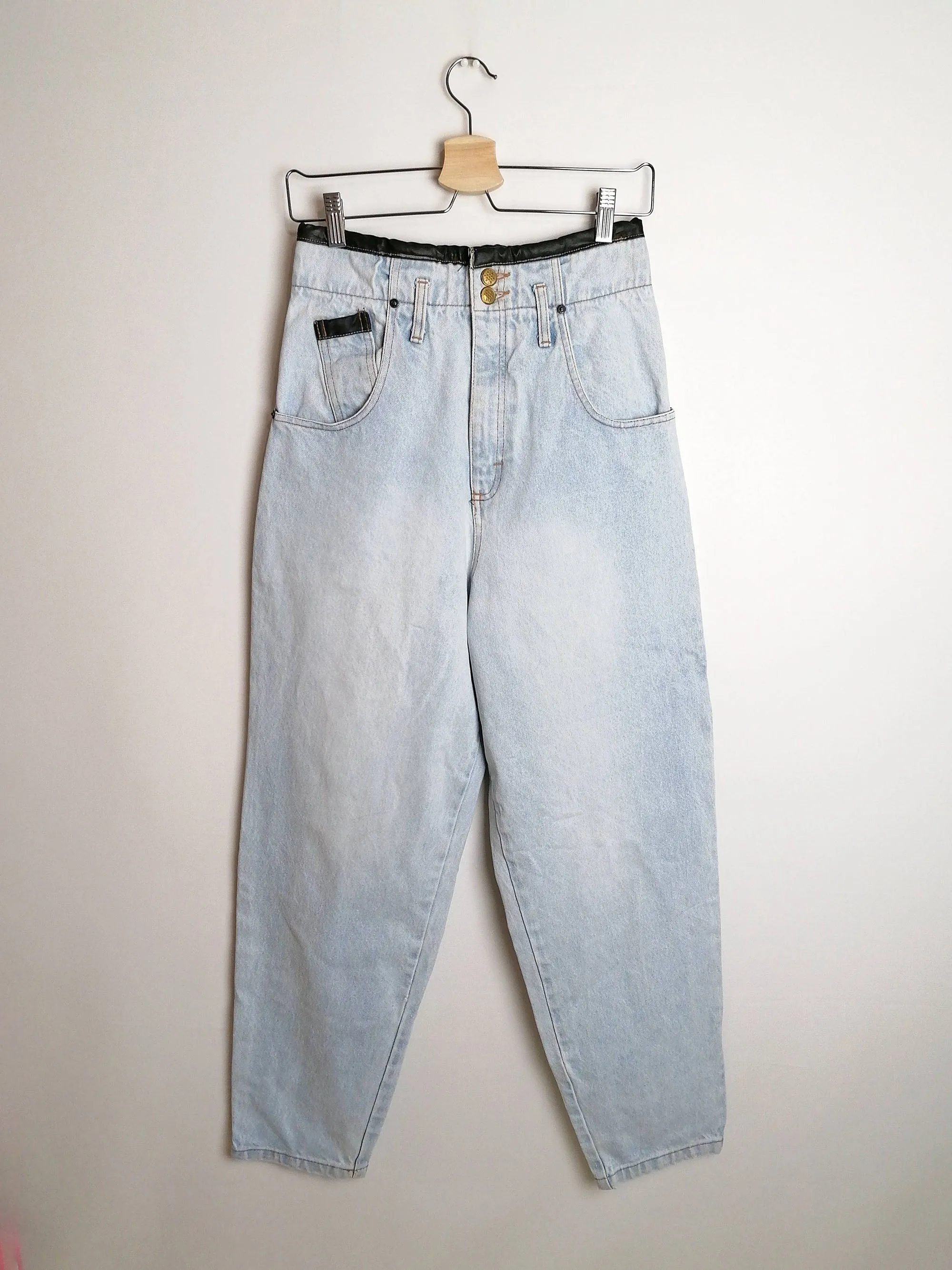 80's JANI. D Super High Waist Baggy Jeans - size S-M