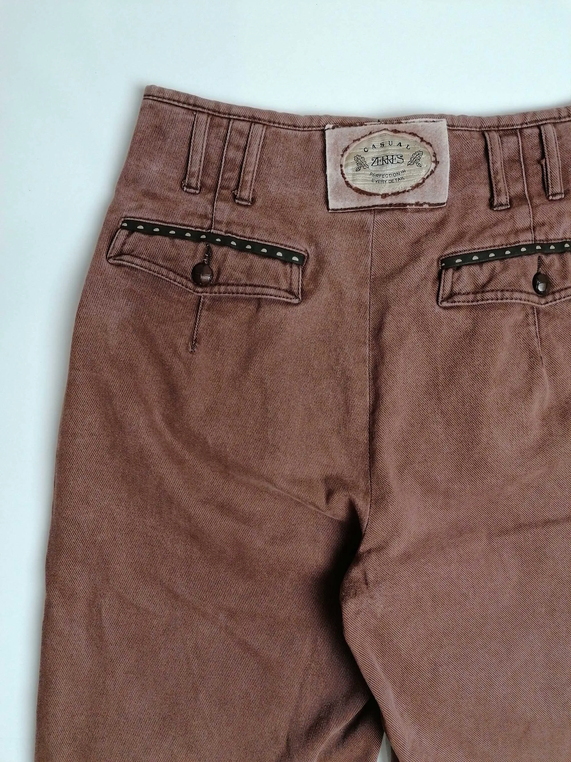 90's ZERRES Mom Jeans Faded Brown - size S-M