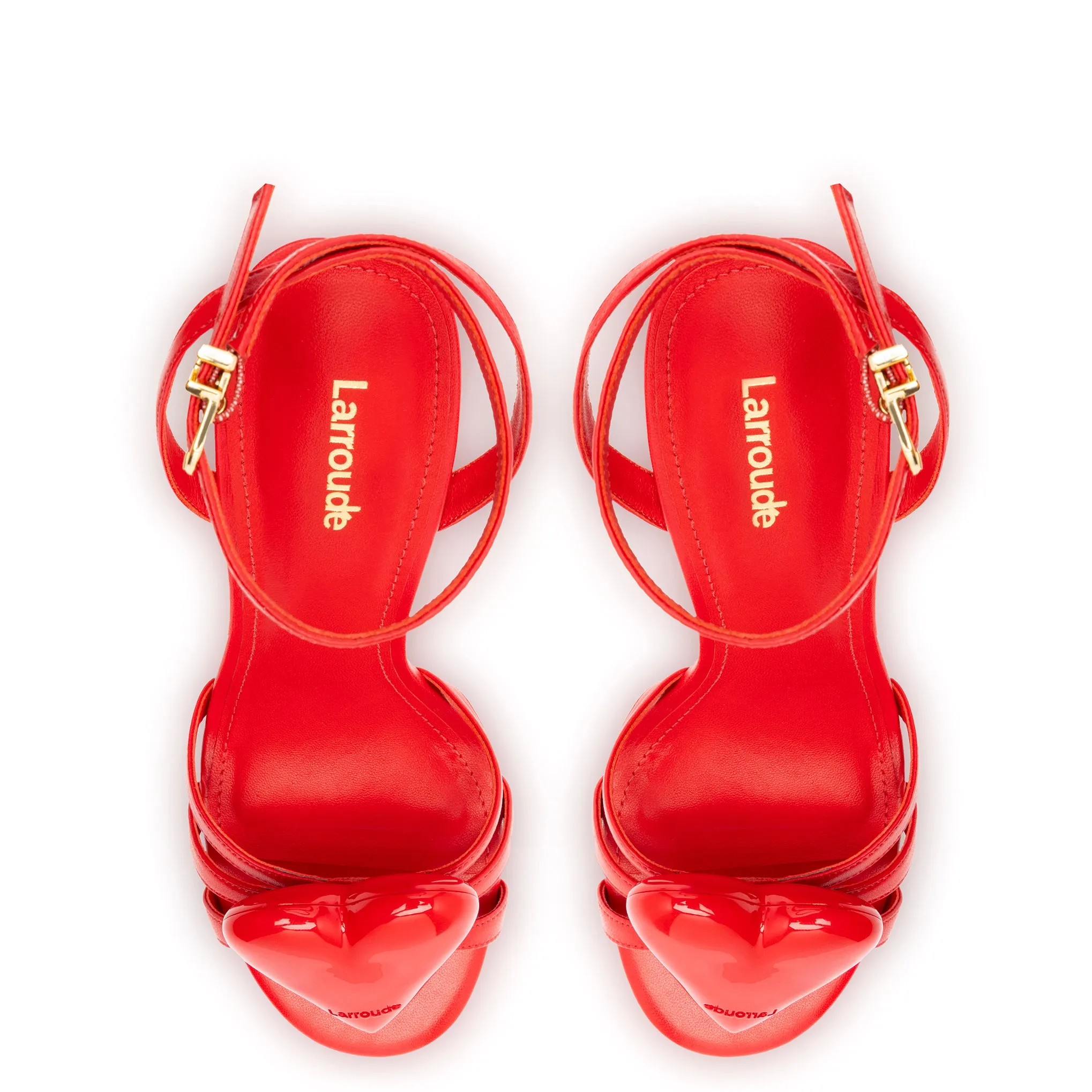 Amore Sandal in Scarlet Leather