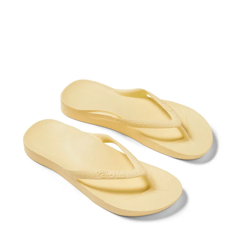 ARCH SUPPORT THONGS - LEMON