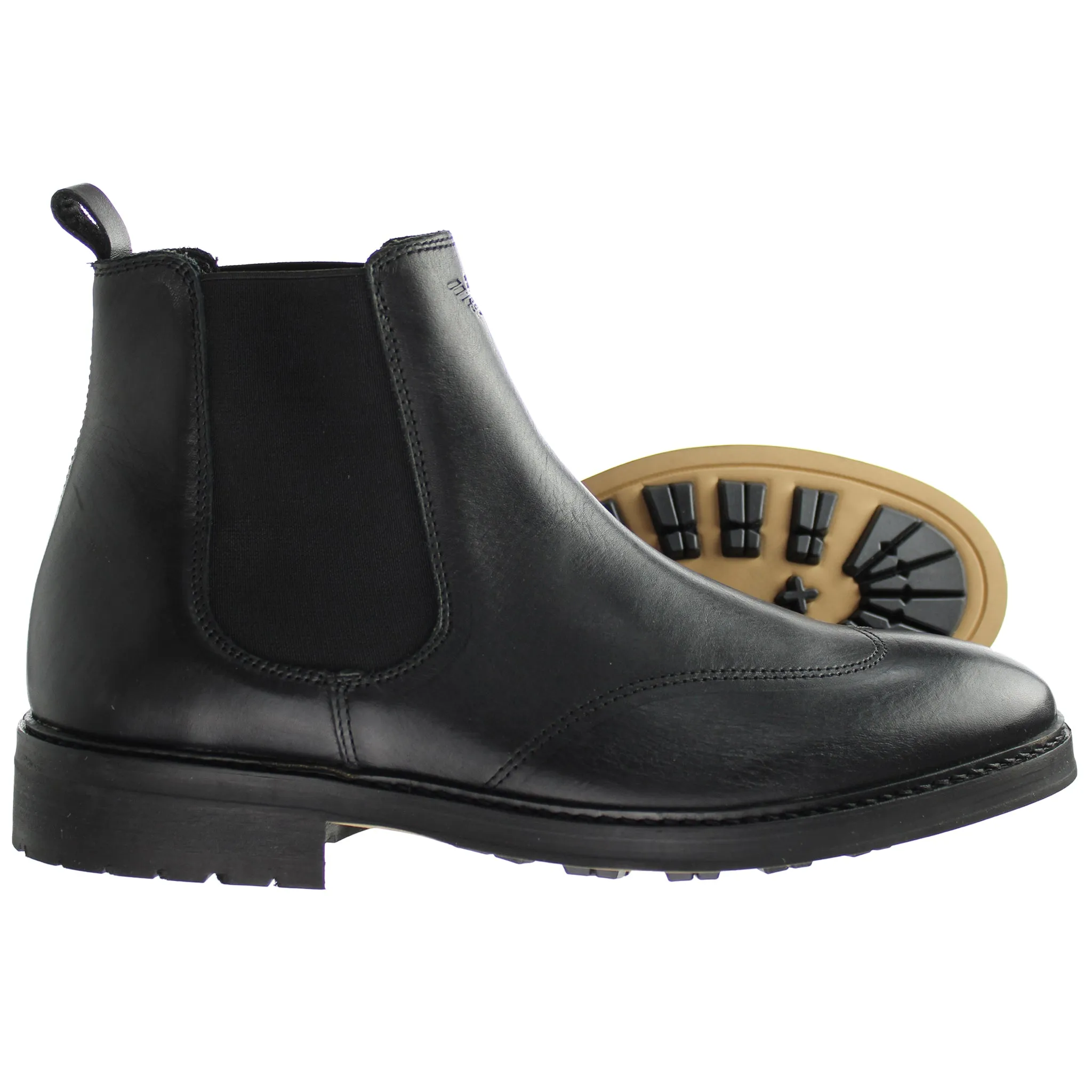 Armani Jeans Black Leather Womens Boots