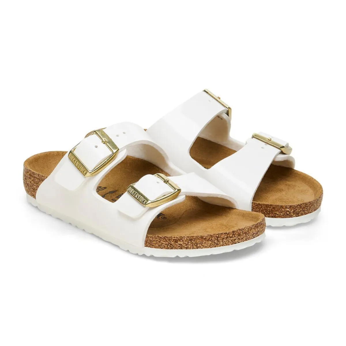 Birkenstock Girl's Arizona Patent White