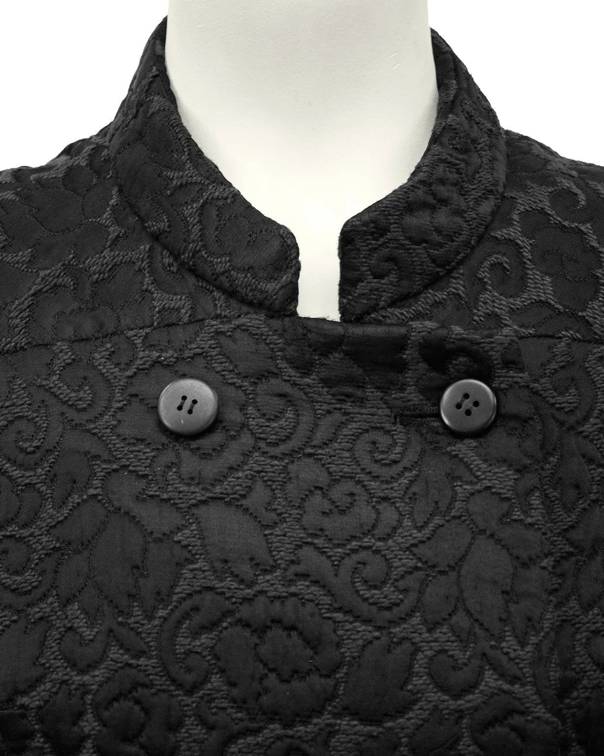 Black Brocade Coat