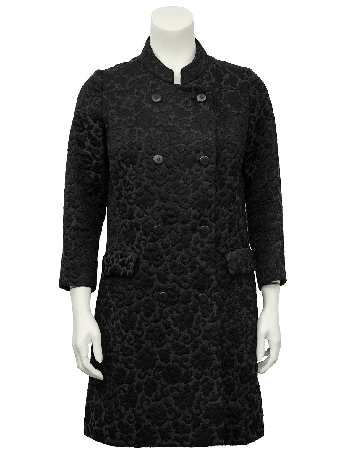 Black Brocade Coat