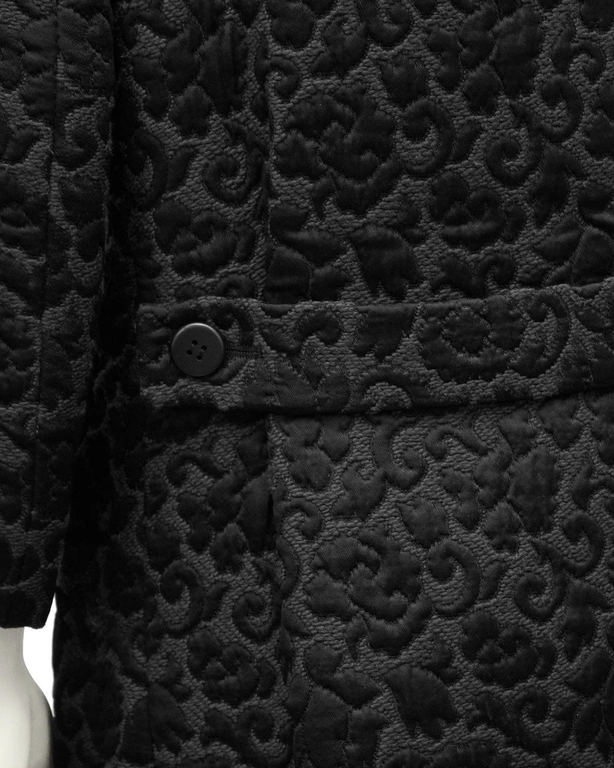 Black Brocade Coat