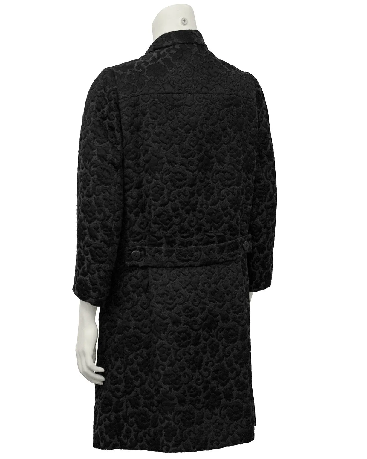 Black Brocade Coat