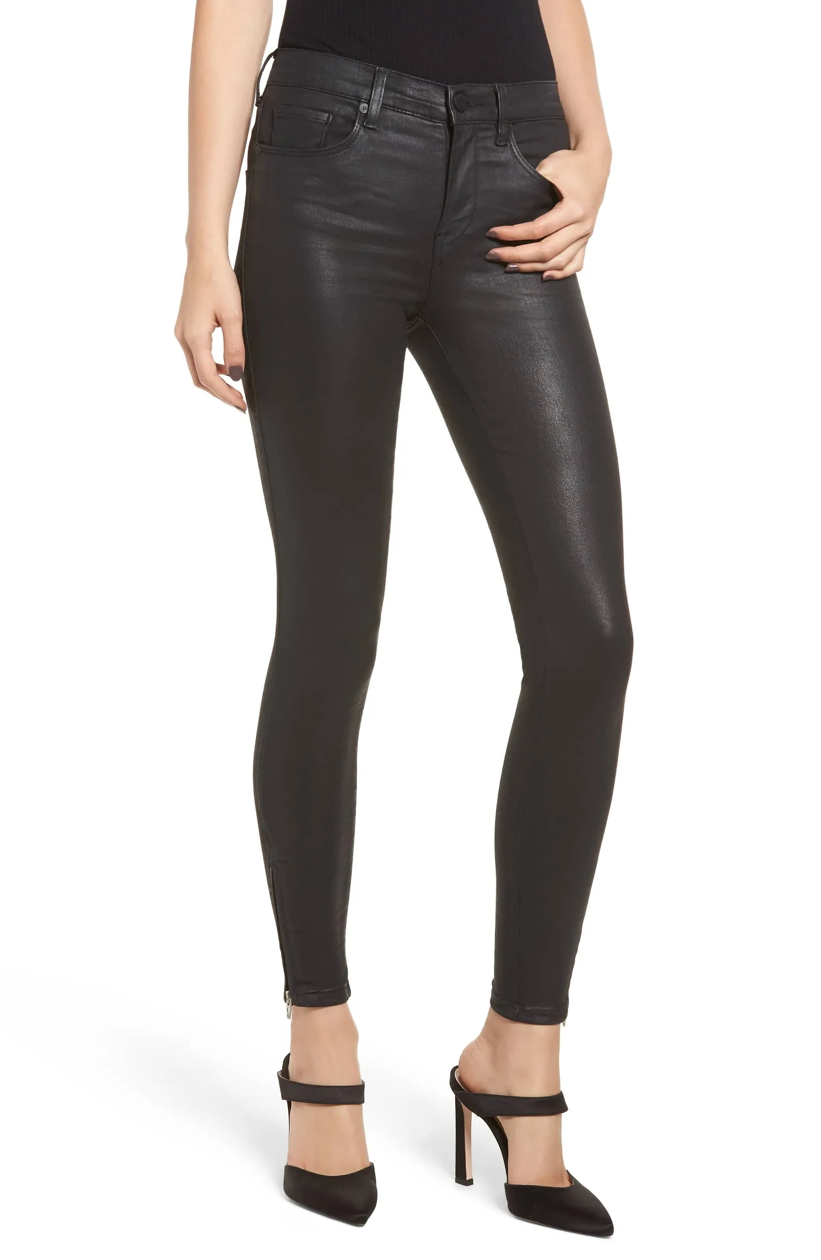 Blank NYC The Bond Coated Skinny Jeans Pants