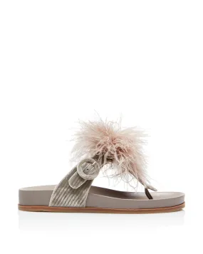 BOUDOIR FOOTBED PEBBLE GREY