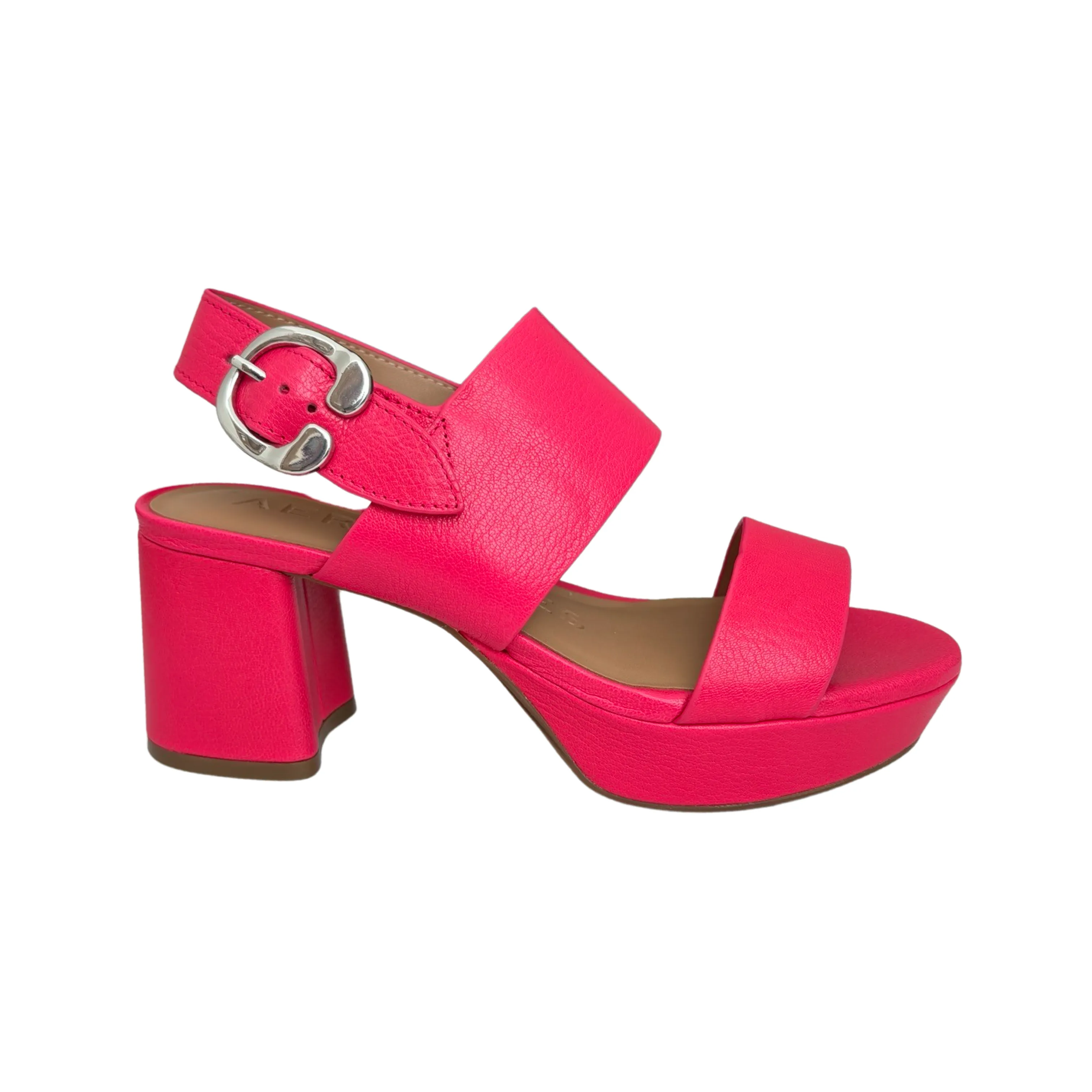 Camera Pink Leather Sandal