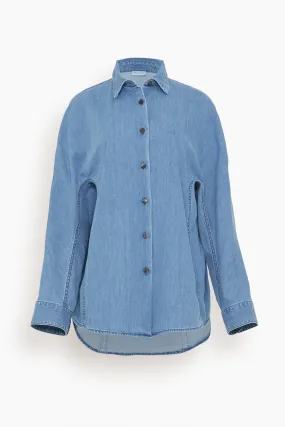 Casio Denim Shirt in Light Blue