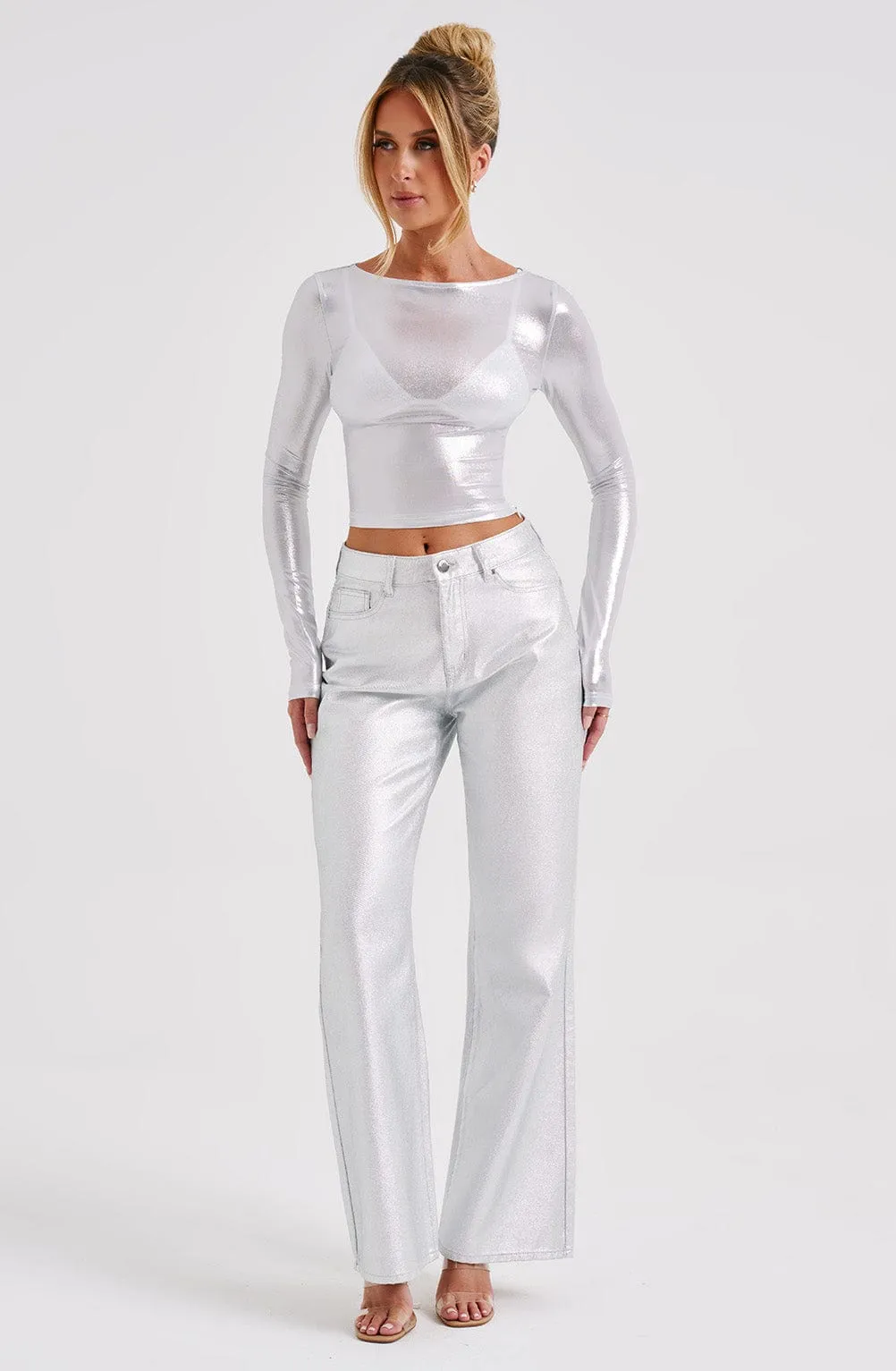 Cassidy Pant - Silver