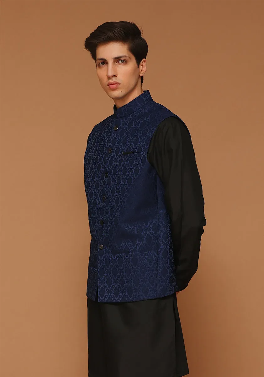 Classic Jamawar Outer Space Traditional Waistcoat