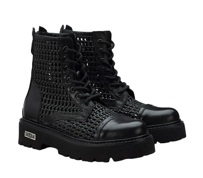 Cult women's combat boots Slash 4218 Mid black