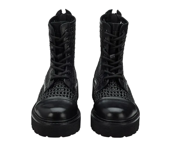 Cult women's combat boots Slash 4218 Mid black