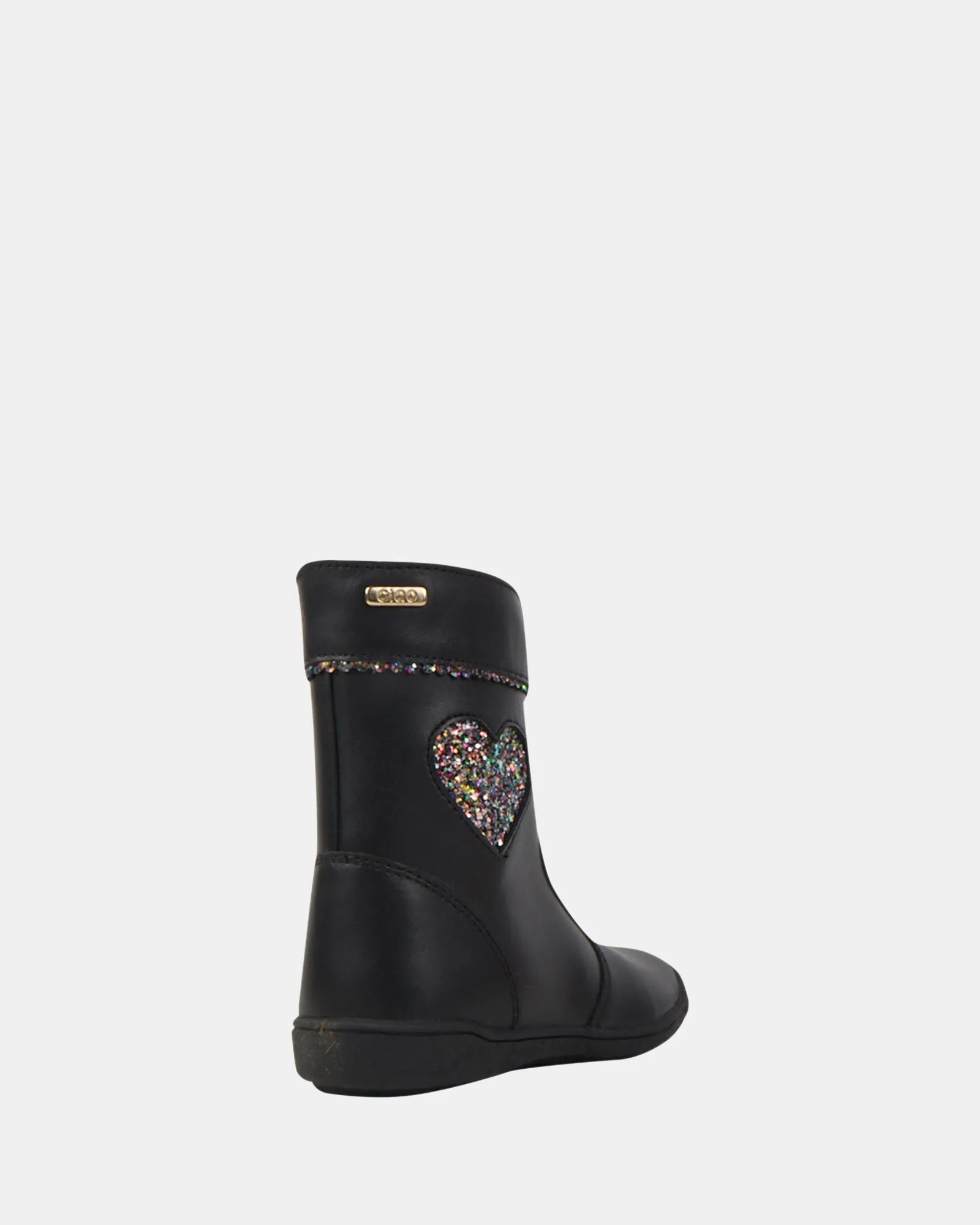 Greta Heart Boot Black