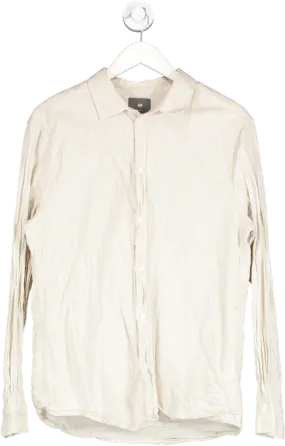 H&M Beige Button Down Shirt UK M