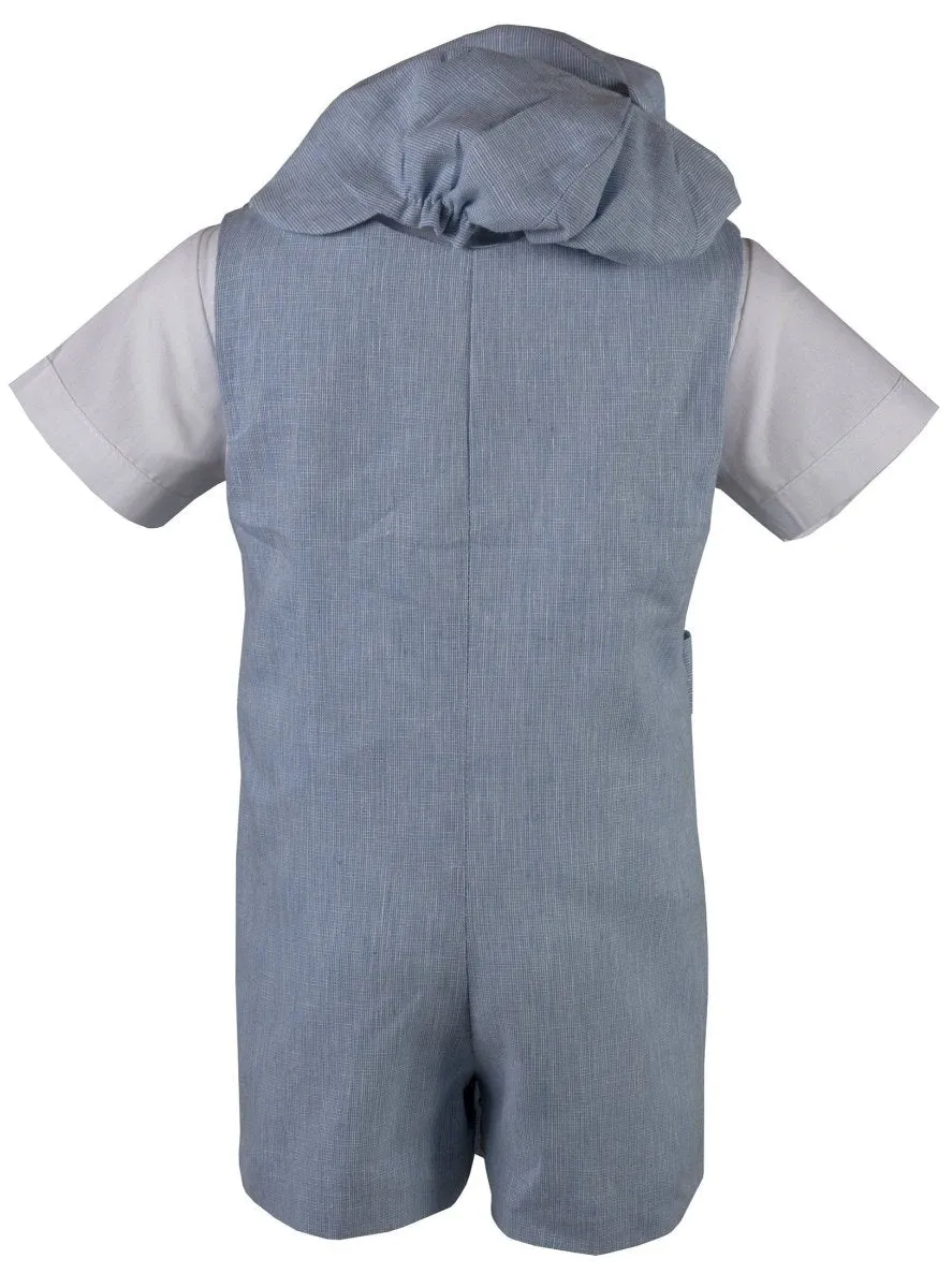 Infant Toddler Vintage Linen Romper Outfit