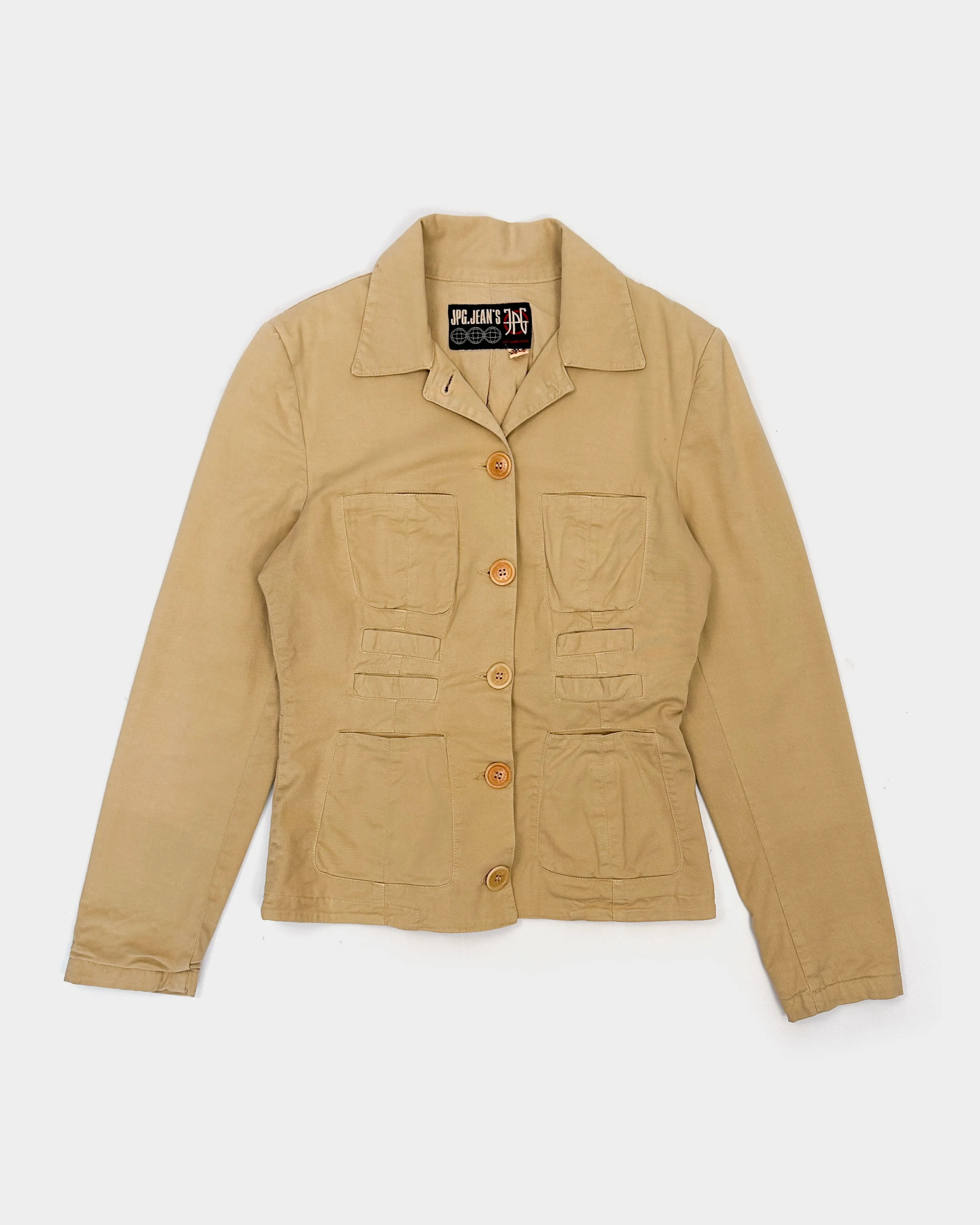 Jean Paul Gaultier Beige Utility Jacket 2000's