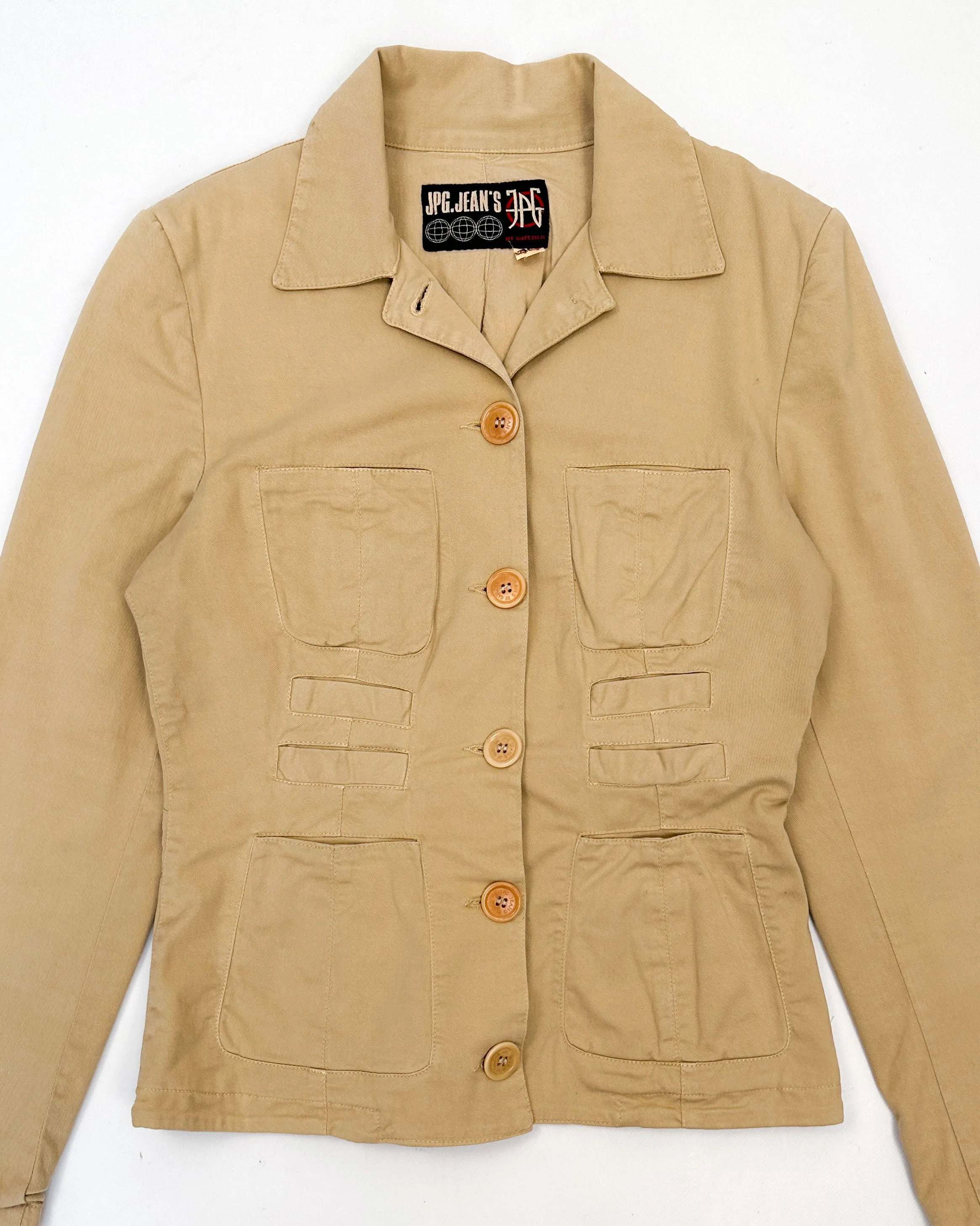 Jean Paul Gaultier Beige Utility Jacket 2000's