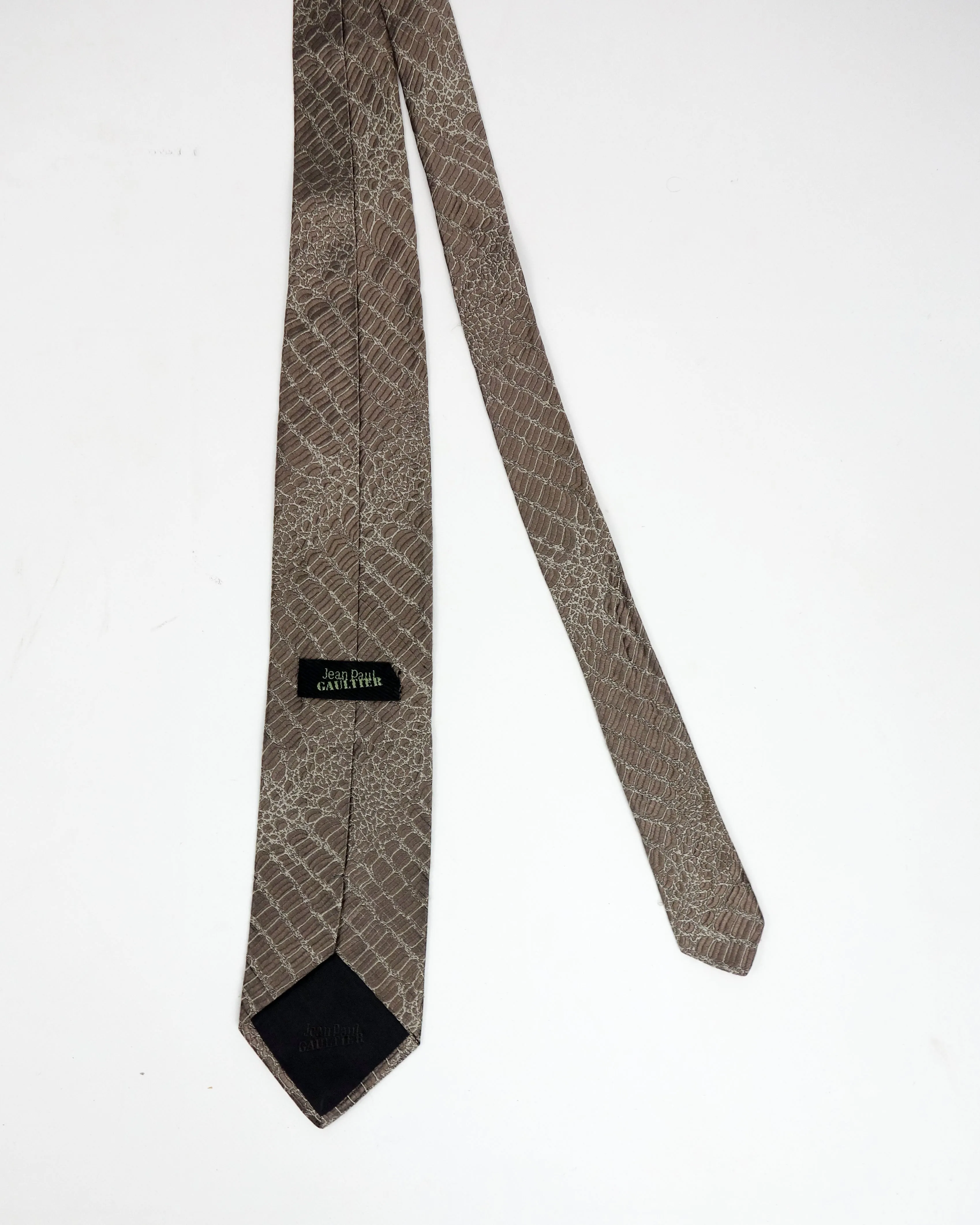 Jean Paul Gaultier Reptile Skin Tie 1990's