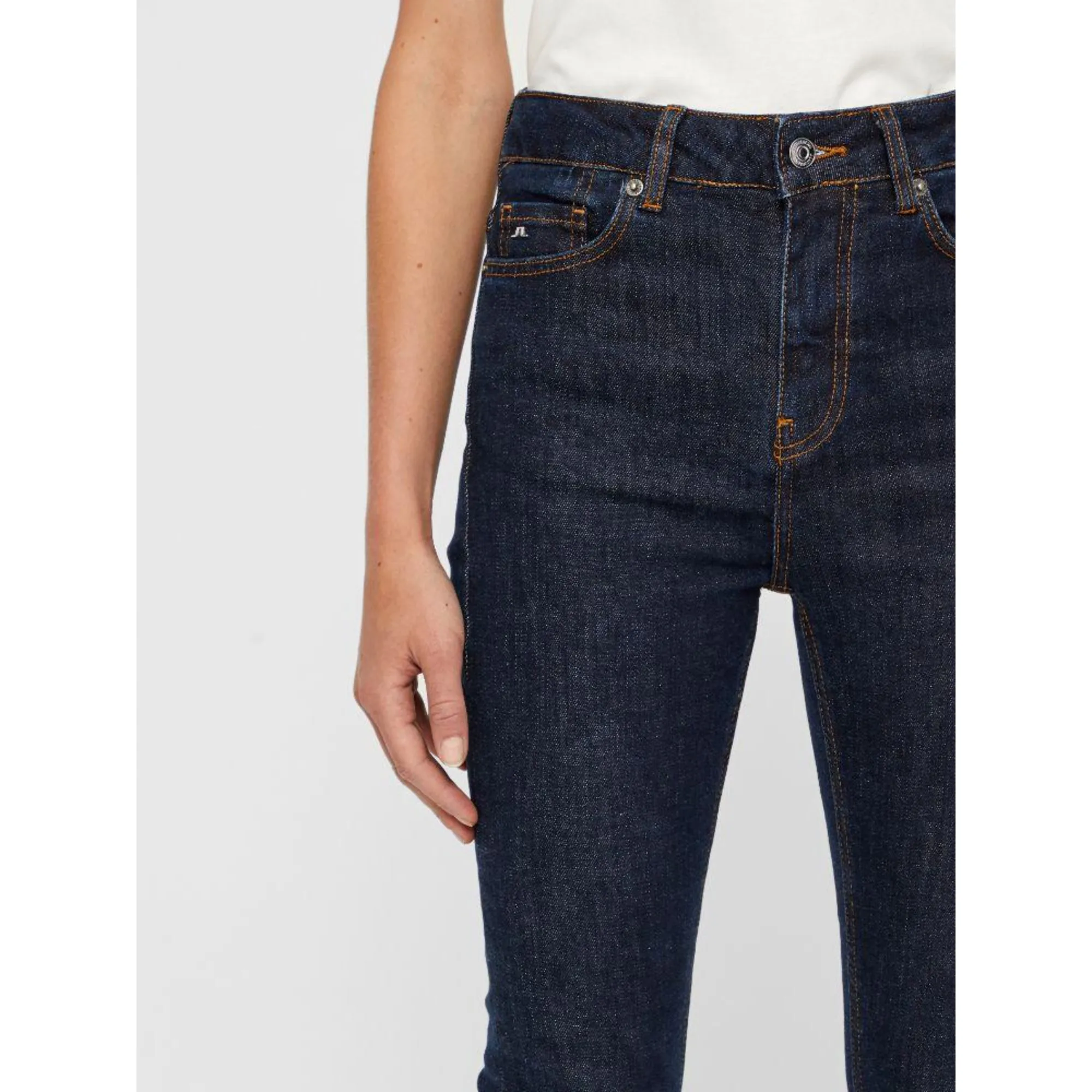 J.Linderberg Women's Uma Rinsed Jeans- MID BLUE