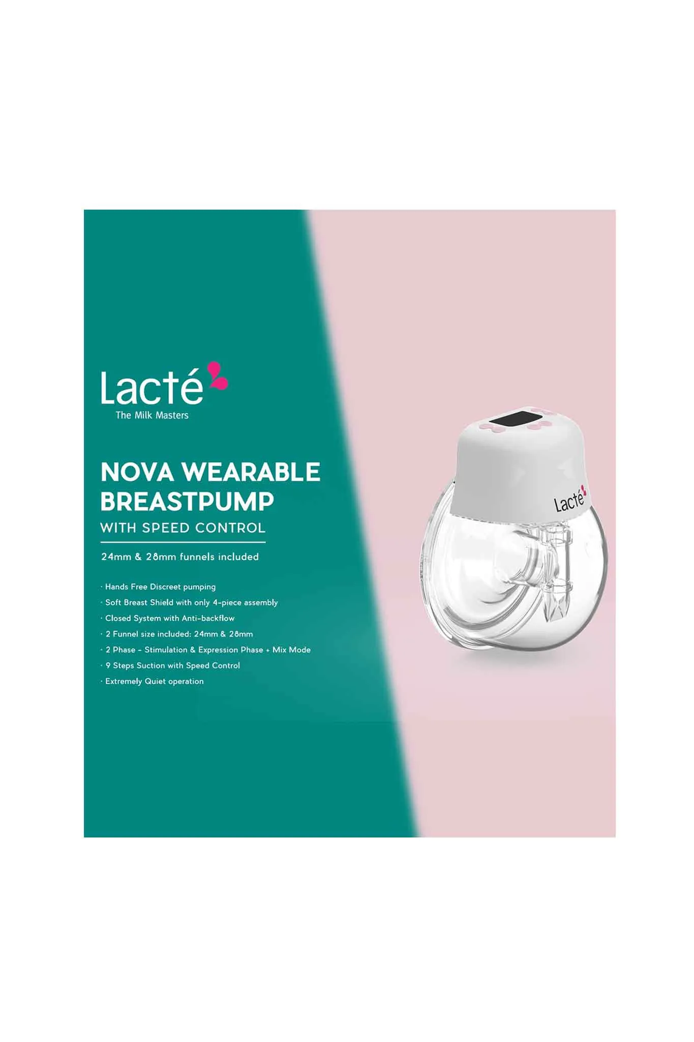 Lacte Nova Wearable Electric Breast Pump