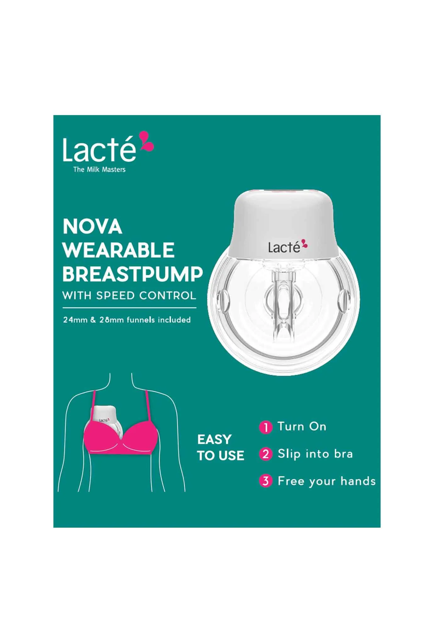 Lacte Nova Wearable Electric Breast Pump