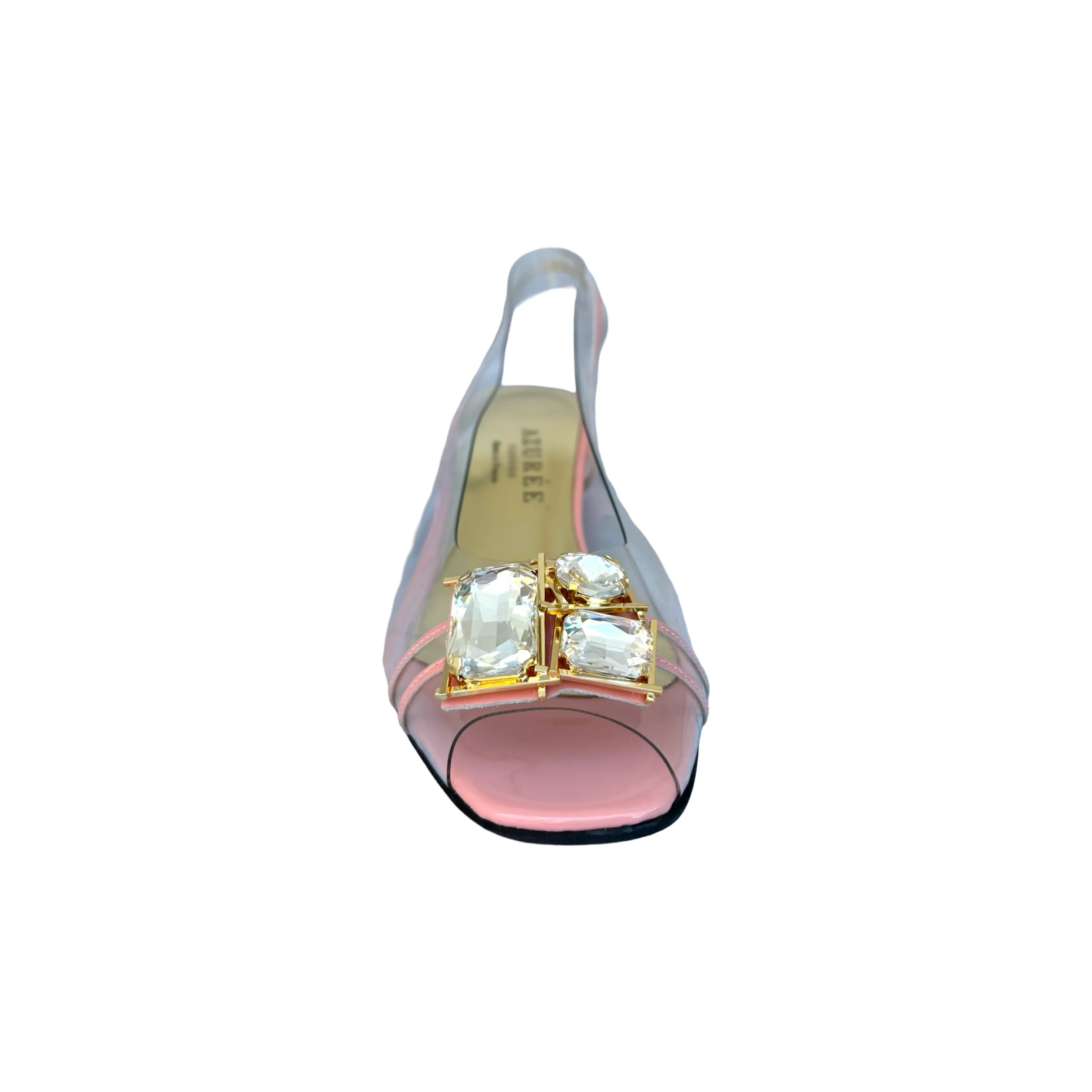 Mawa Lucite/Pink Patent Leather Sandal