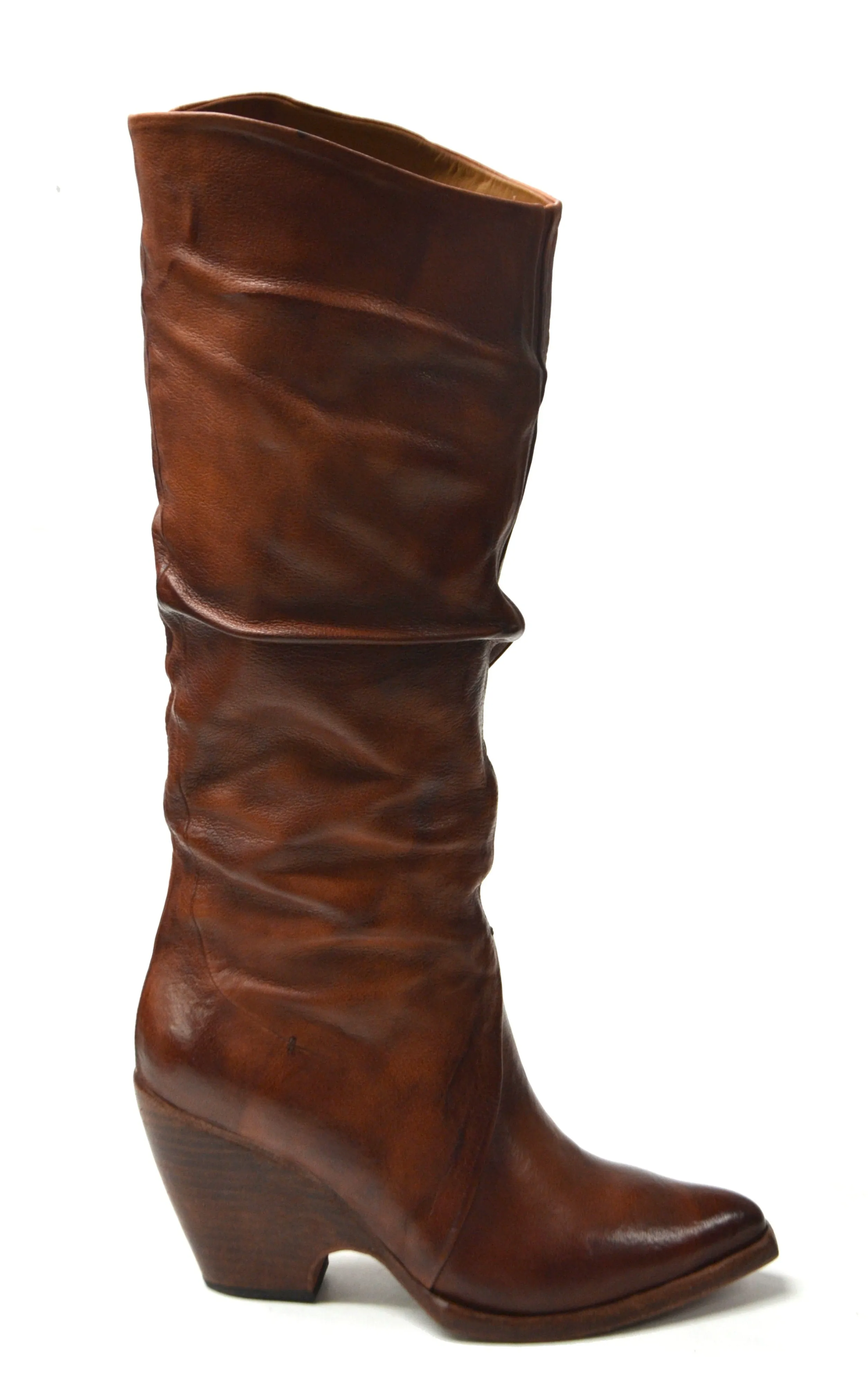 MEREDITH HIGH COGNAC BOOTS