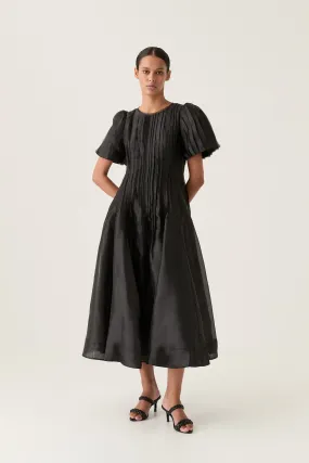 Nova Pleated Midi Dress