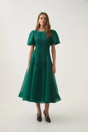 Nova Pleated Midi Dress