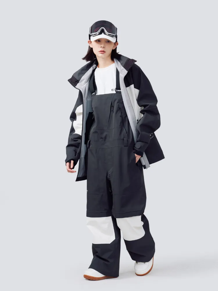 Optimized Title: Unisex Randompow 3L Panda Colorblock Waterproof Snow Jacket - Stylish Winter Outerwear