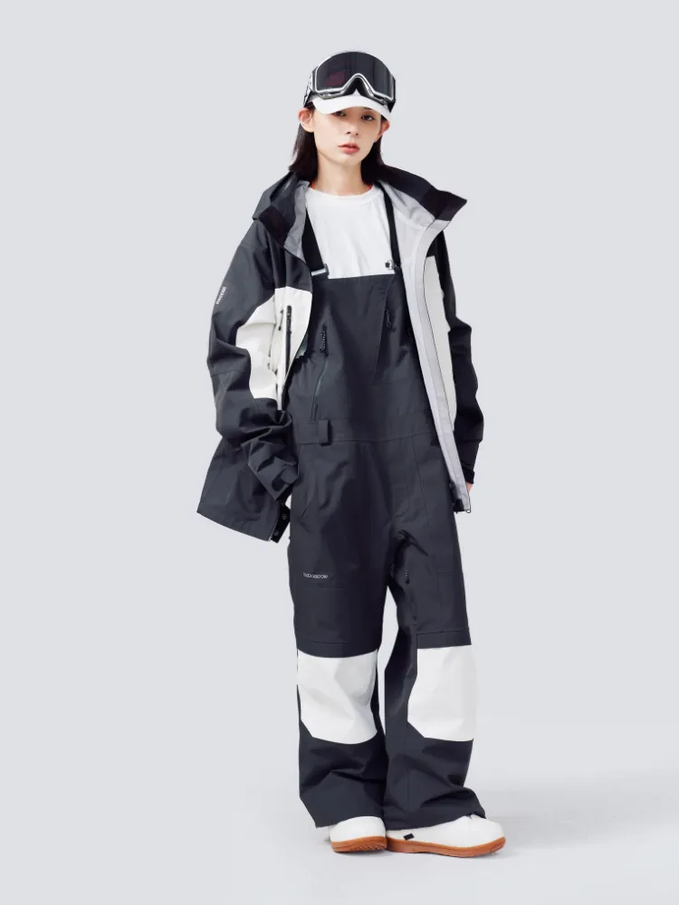 Optimized Title: Unisex Randompow 3L Panda Colorblock Waterproof Snow Jacket - Stylish Winter Outerwear