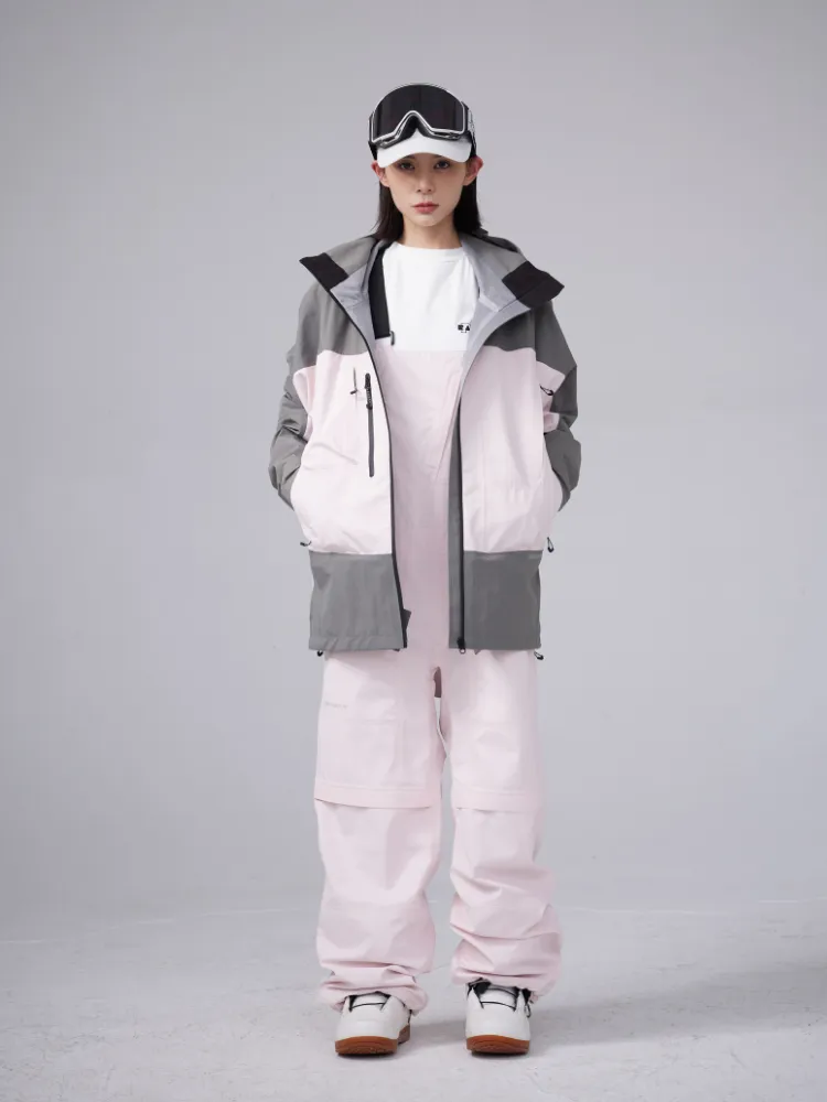 RandomPow Pink 3L Pro Backcountry Snowsuits - Unisex