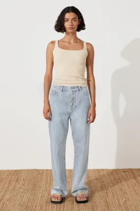 Recycled Cotton Mid Rise Jean - Light Wash