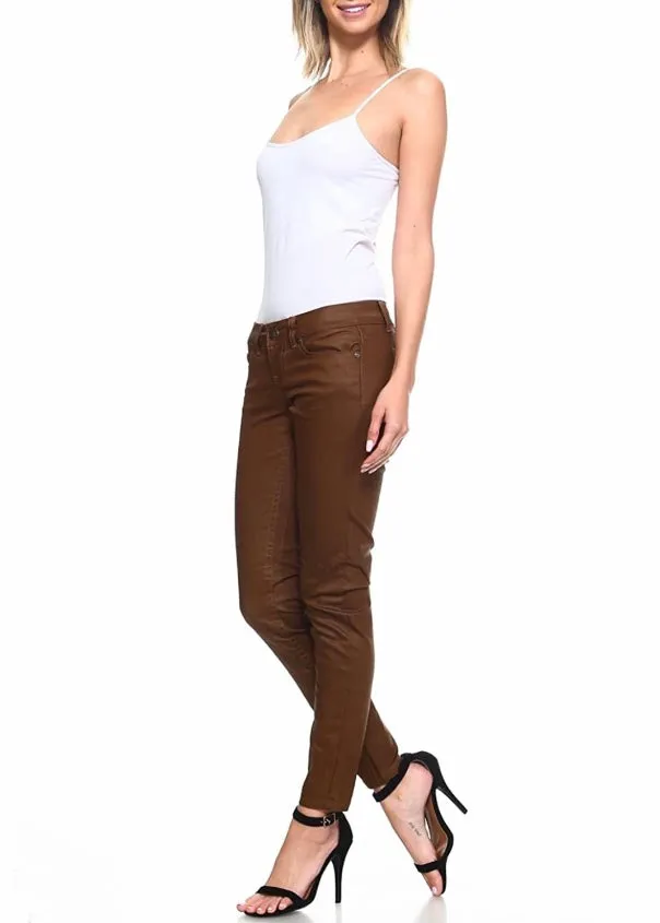 Request Jeans Juniors Skinny Pants (Cognac) 92491