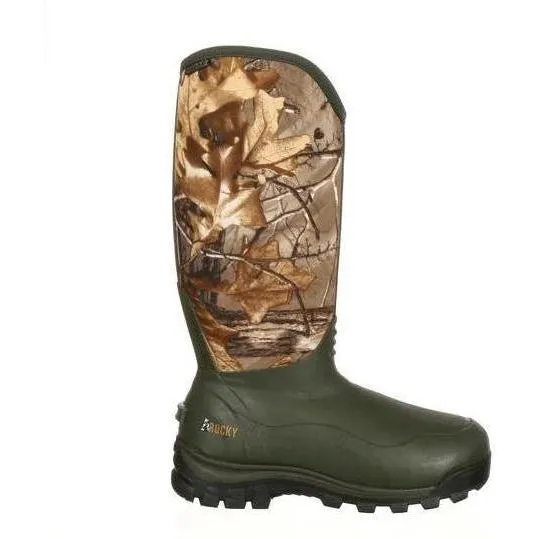 Rocky Men's Core 16" Neoprene WP 1000G Ins Rubber Hunt Boot - Camo - RKYS053