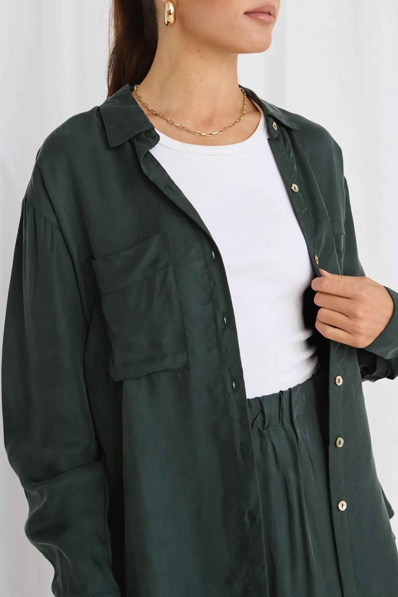 Tidal Forest Luxury Blend Oversized Shirt