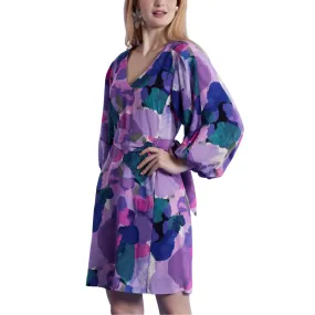 Tyler Boe Val Silk Dress - Watercolor