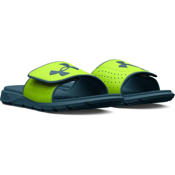 Under Armour Lime Surge/Static Blue Ignite 7 Slide