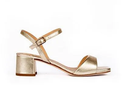 UNISA Gold Leather Sandal Kirk