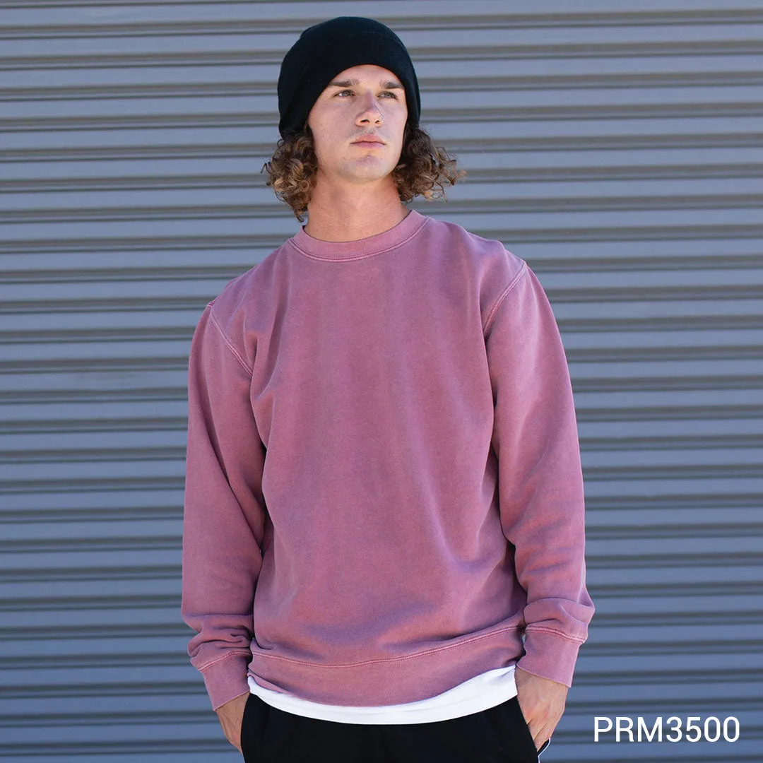 Unisex Midweight Pigment Dye Crew Neck