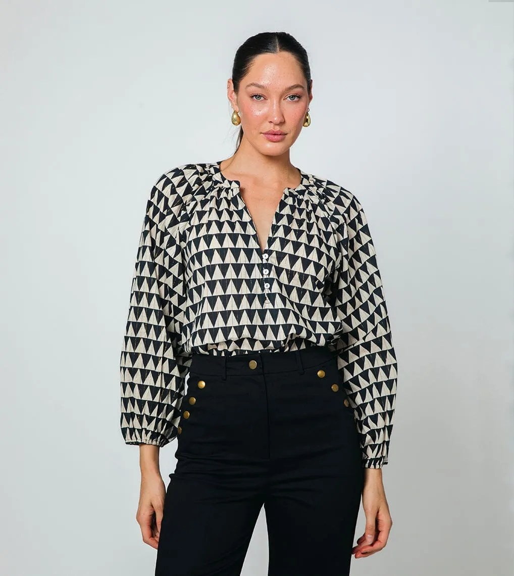 Wesley Blouse | Black Triangle