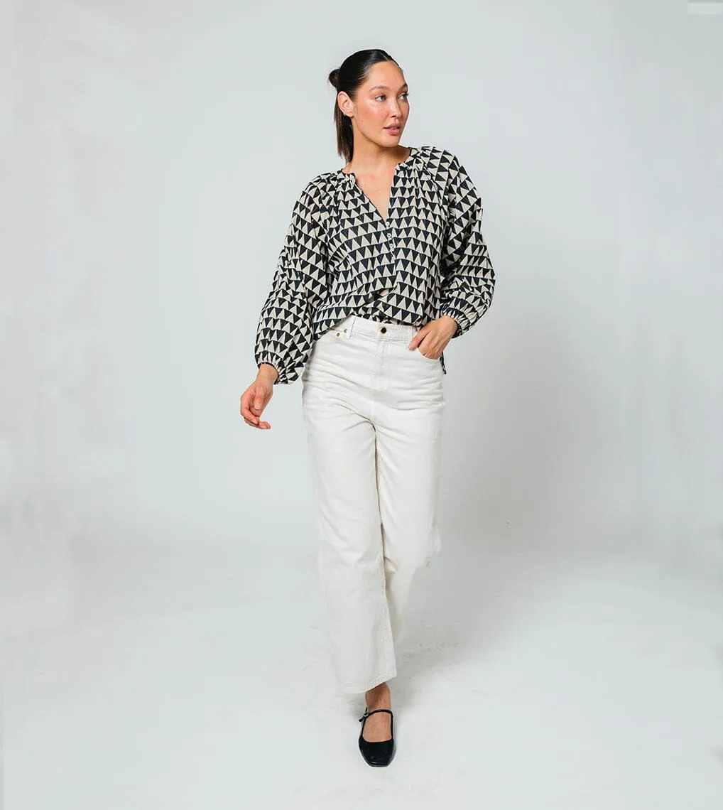 Wesley Blouse | Black Triangle