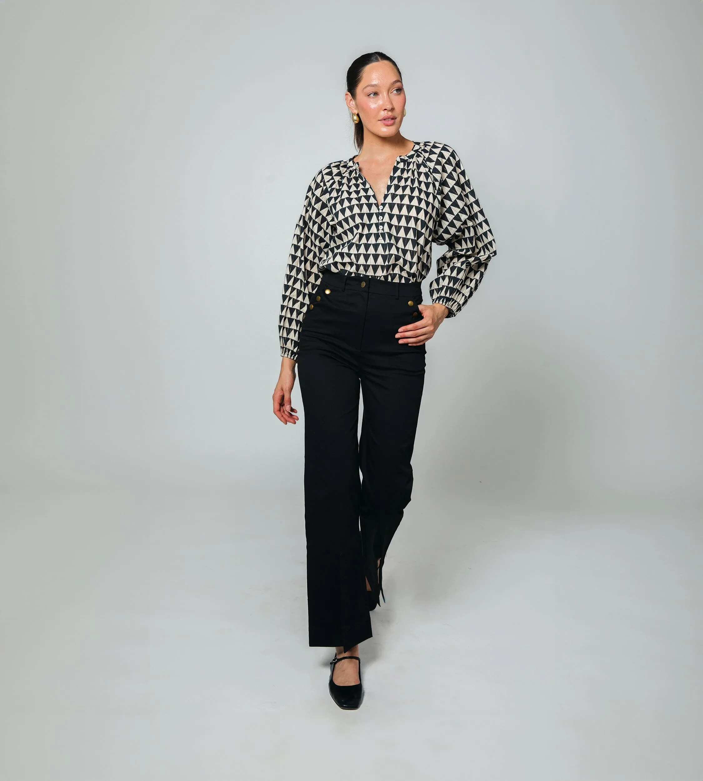 Wesley Blouse | Black Triangle