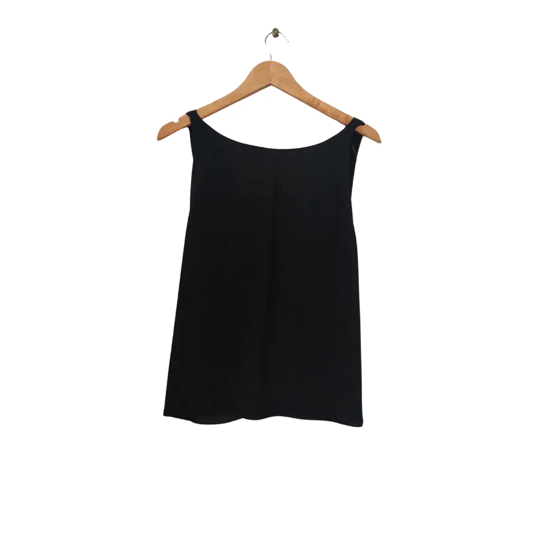 ZARA Black Scooped-back Sleeveless Top | Like New |